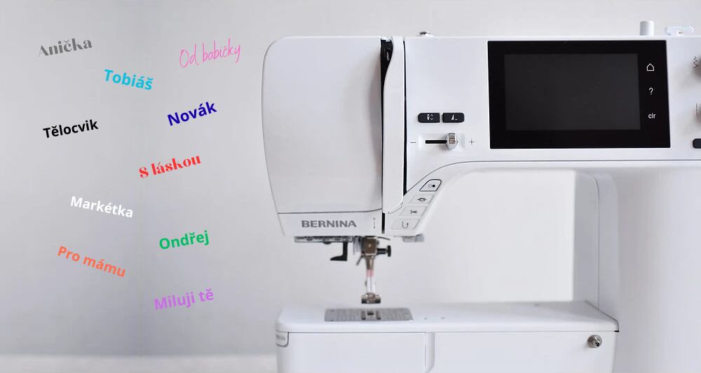 Abeceda Bernina s háčikmi a čiarkami