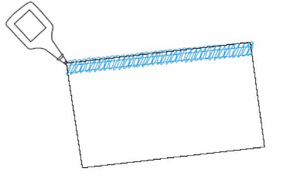 Zakončenie šitia pri overlocku