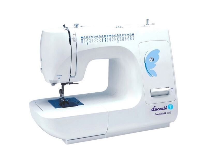 Šijací stroj s orezom látky? Šijací stroj Lucznik 888 Izabella II!