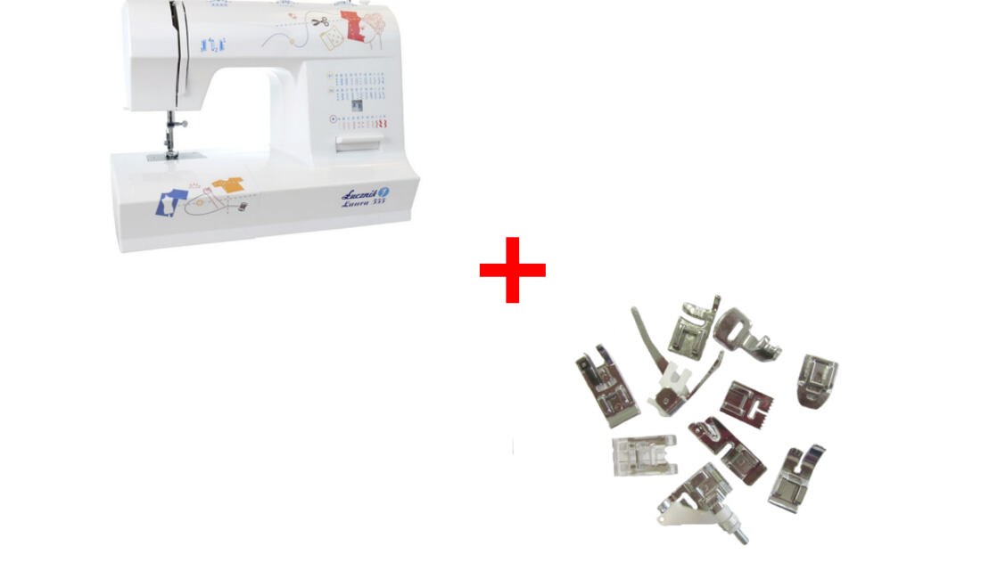 Šijací stroj Lucznik 555 Laura + 10 pätiek zadarmo