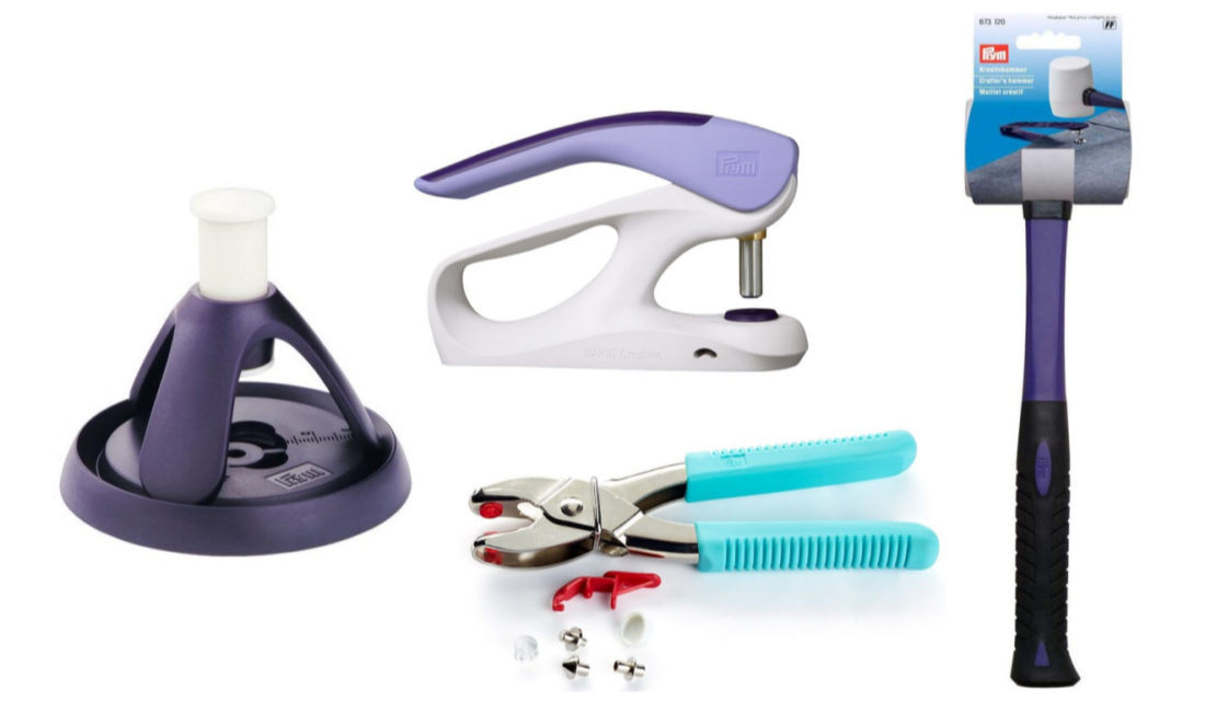 Patentky, priechodky, nity a stláčacie gombíky.