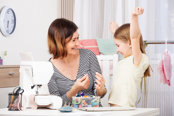 Šijací stroj ku Dňu detí