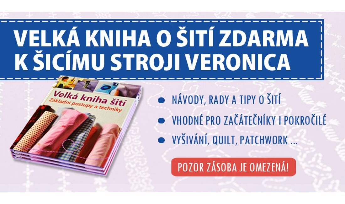 Veľká kniha šitie ako darček k stroju zadarmo