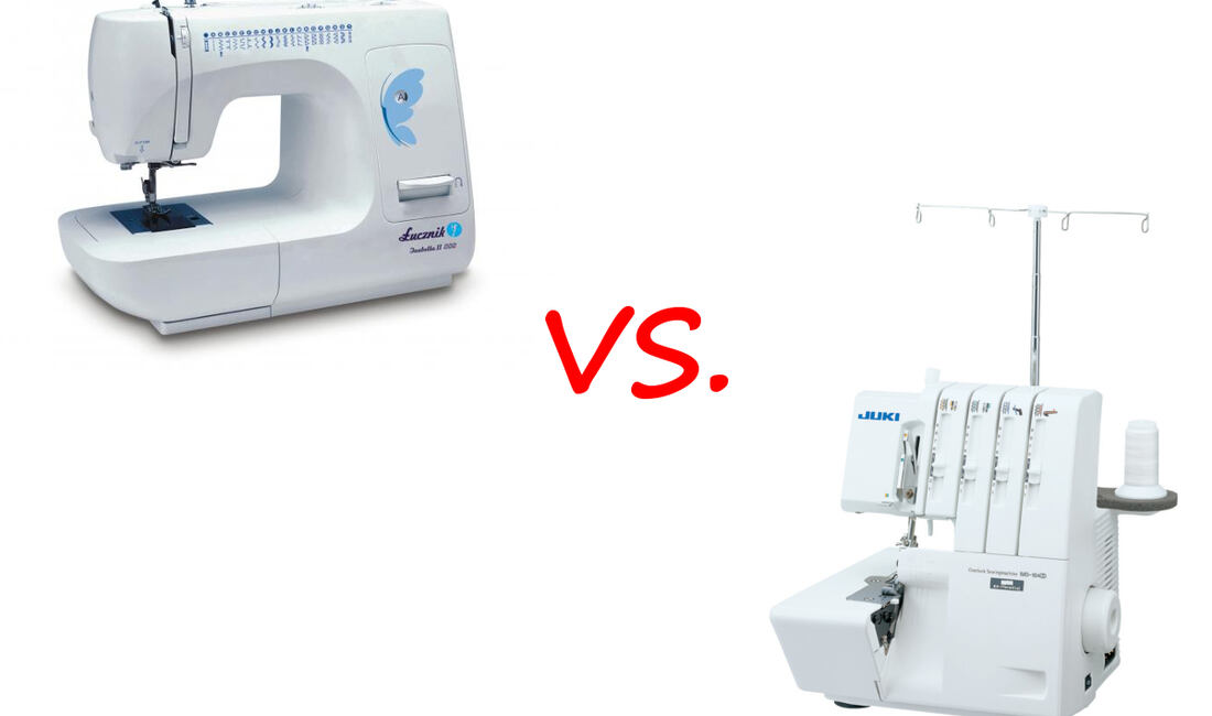 Rozdiel medzi šijacím strojom a overlockom