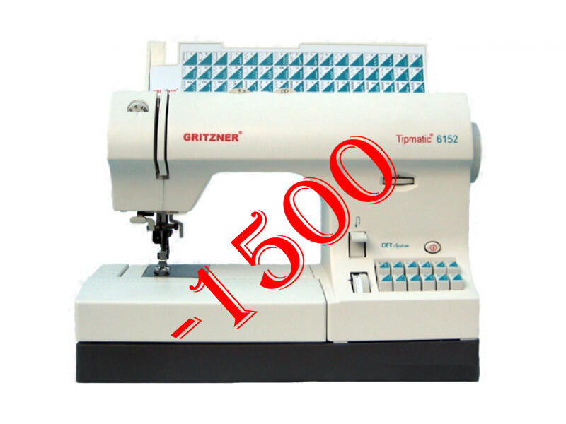 Výkonný šijací stroj Gritzner Tipmatic 6152 - ZĽAVA 59,- €