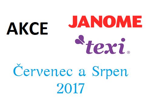 Janome a Texi - akcia pre júl a august 2017