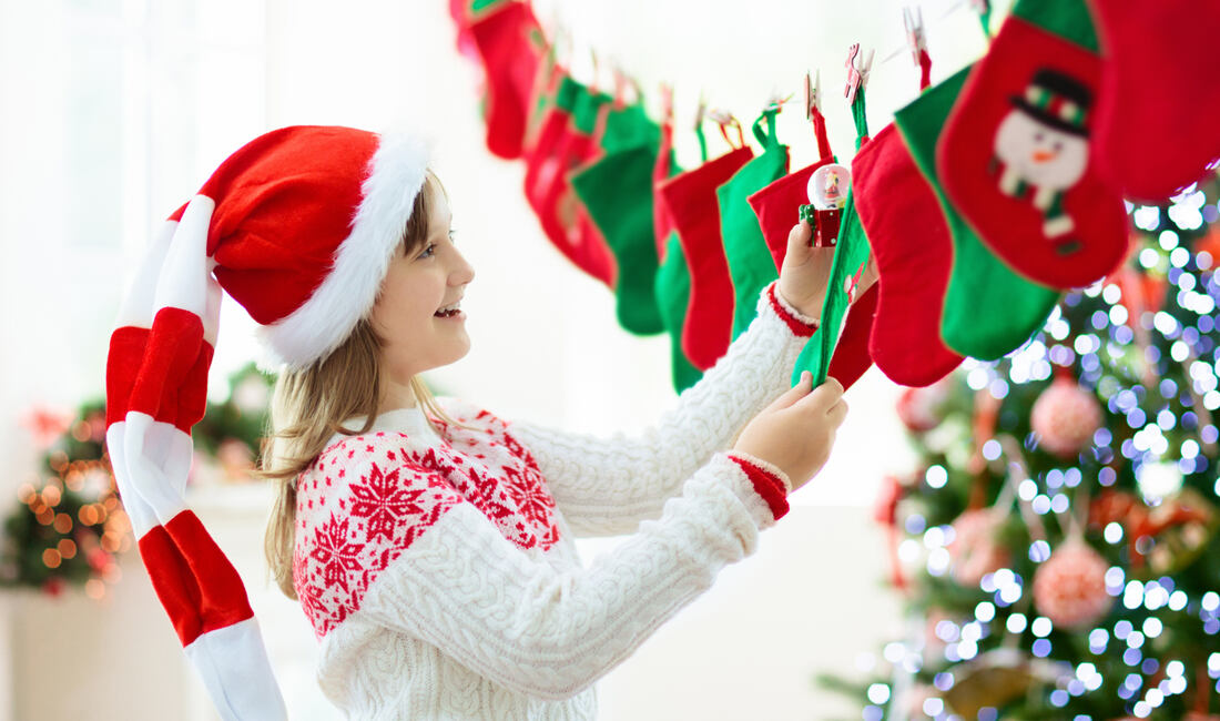 1. prosince: Mikulášská punčocha (návod + šablona)