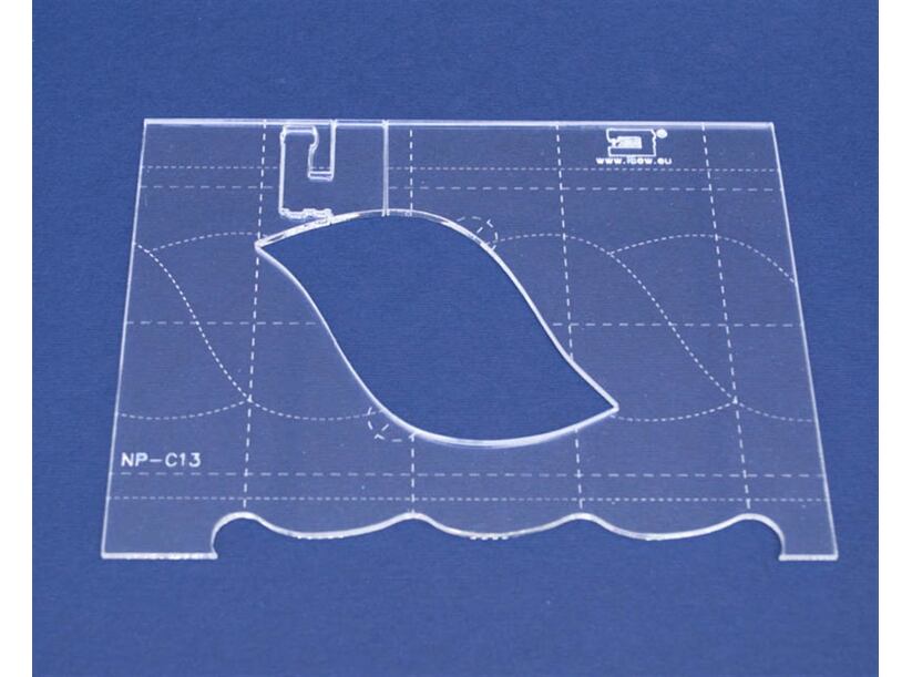 Quiltovacie pravítko bordúra vrkoč NP-C13