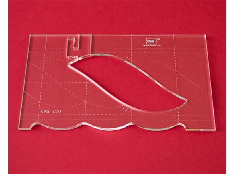 Quiltovacie pravítko bordúra vrkoč NP5-C23