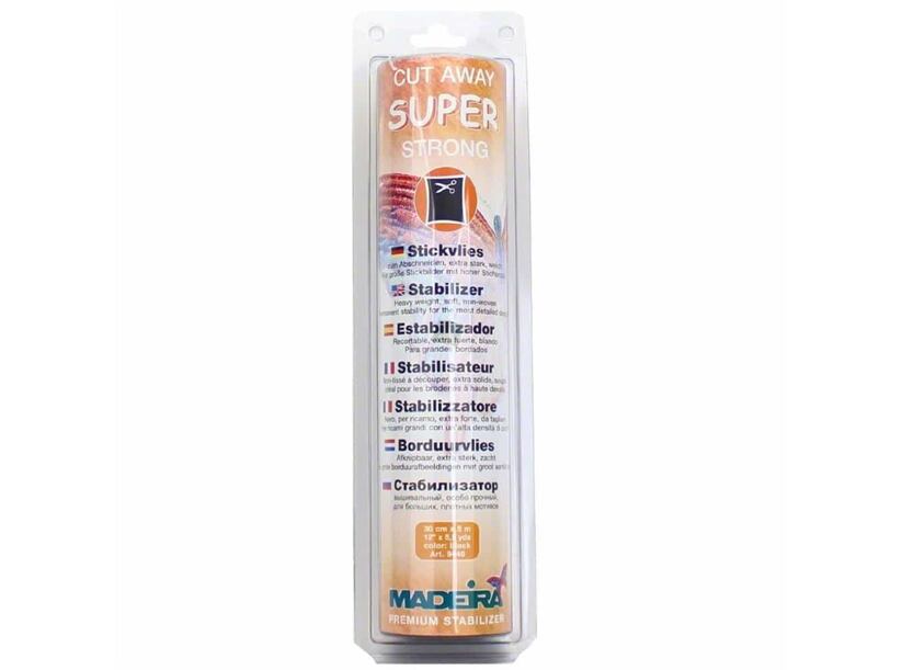 Vlizelín - Super Strong čierny - Madeira (30cmx5m)