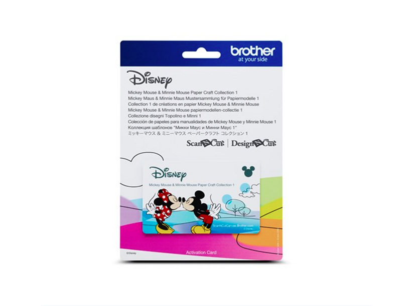 Karta so vzormi DISNEY - Mickey a Minnie - rezací ploter Brother