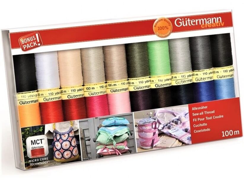 Súprava šijacích nití PES Gütermann Creativ 1 (20x100m)