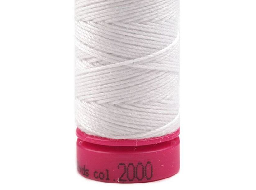 Niť PES ASPO 30 jeans sila - 30 m - biela