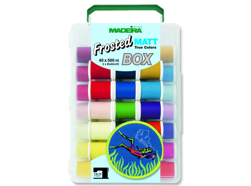 Vyšívacie nite PES Madeira Frosted Matt 40 box (40x500m)