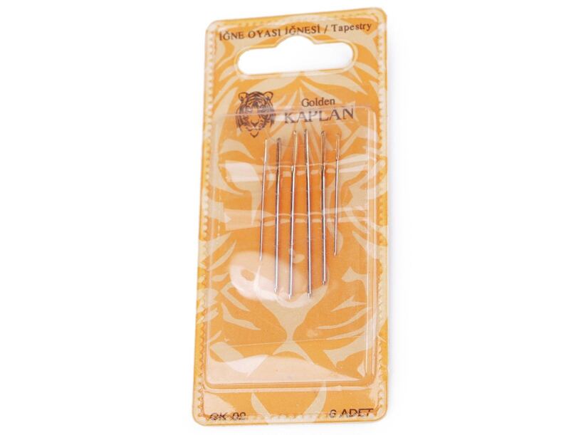 Ihly gobelínové (6ks) - zlaté uchá - tupé