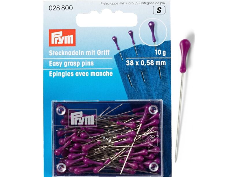 Špendlíky s predĺženou hlavičkou (ergonomické) - PRYM