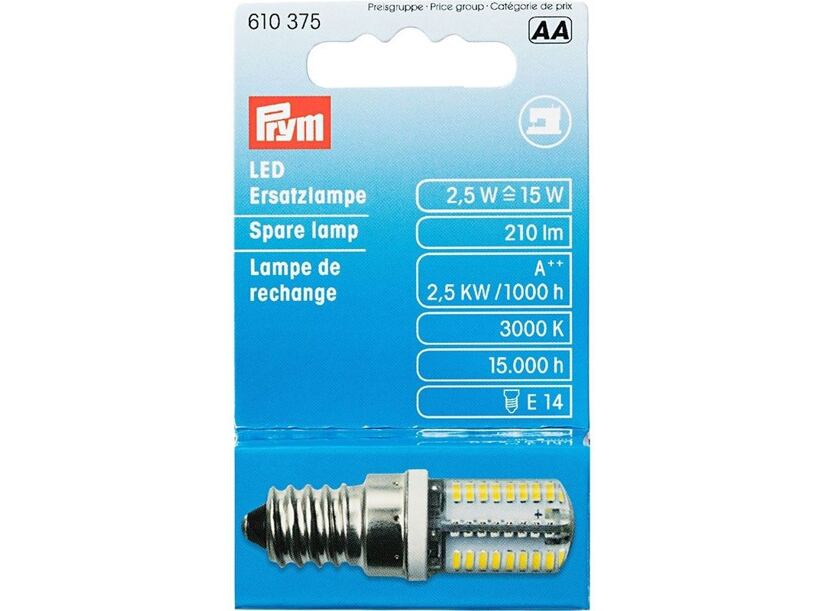 Náhradná LED žiarovka do šijacích strojov (závit E14) - PRYM