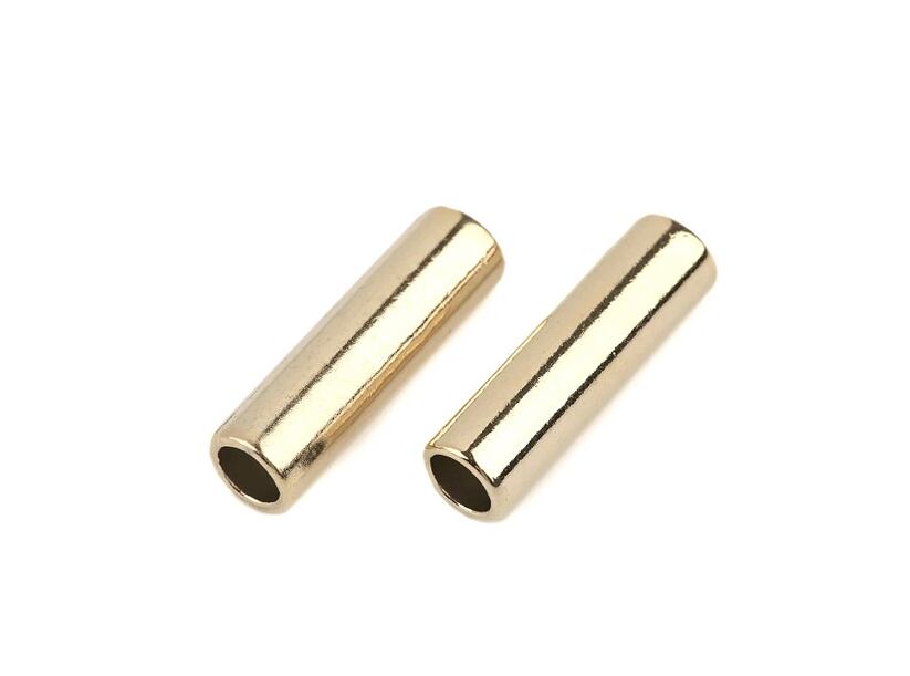 Kovová koncovka - ozdoba na šnúru (2 ks)