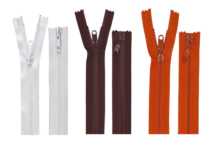 Zips kostený deliteľný 5mm dĺžka 40 až 60 cm - dvojcestný