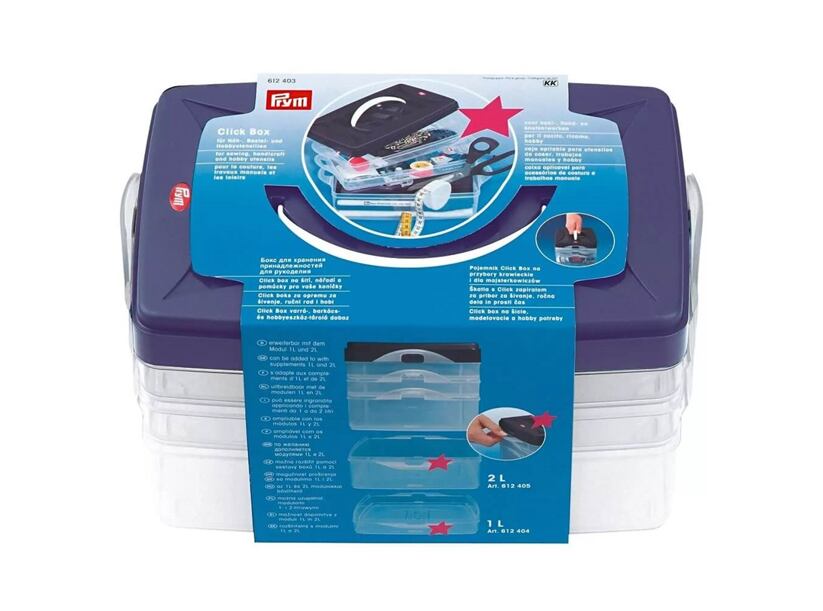 Zásobník Click box - trojdielny kufrík - PRYM