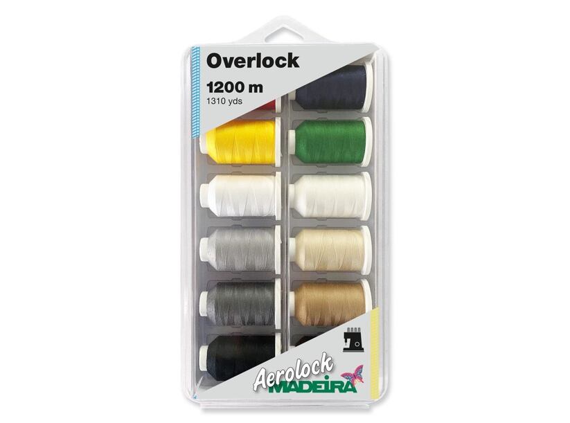 Overlockové nite PES Madeira Aerolock 125 (12x1200m)
