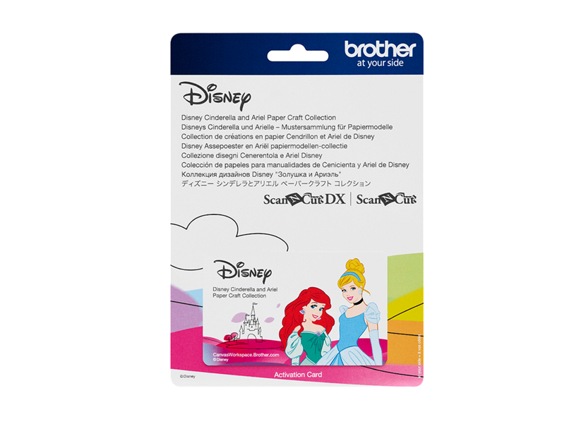 Karta so vzormi DISNEY ARIEL - rezací ploter Brother