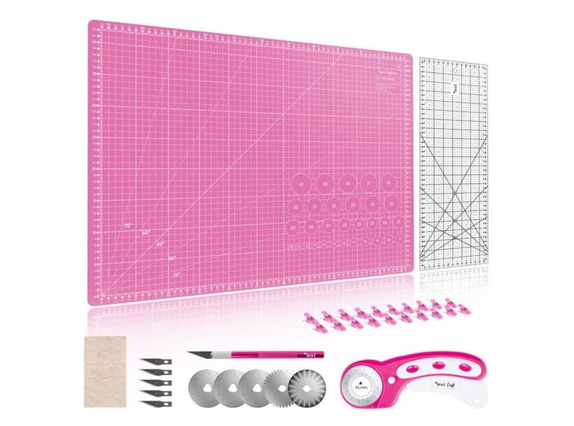 Súprava na patchwork a šitie Texi Craft ružová 60x45cm