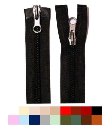 Zips špirálový deliteľný 6mm - dvojcestný
