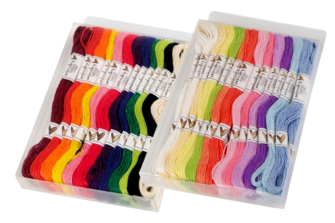 Sada vyšívacej priadze typu mouline (36ks/8m)