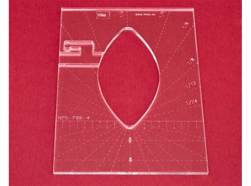 Quiltovacie pravítko list NP5-P06-4 - 4 palcové