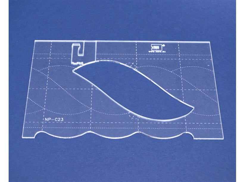 Quiltovacie pravítko bordúra vrkoč NP-C23