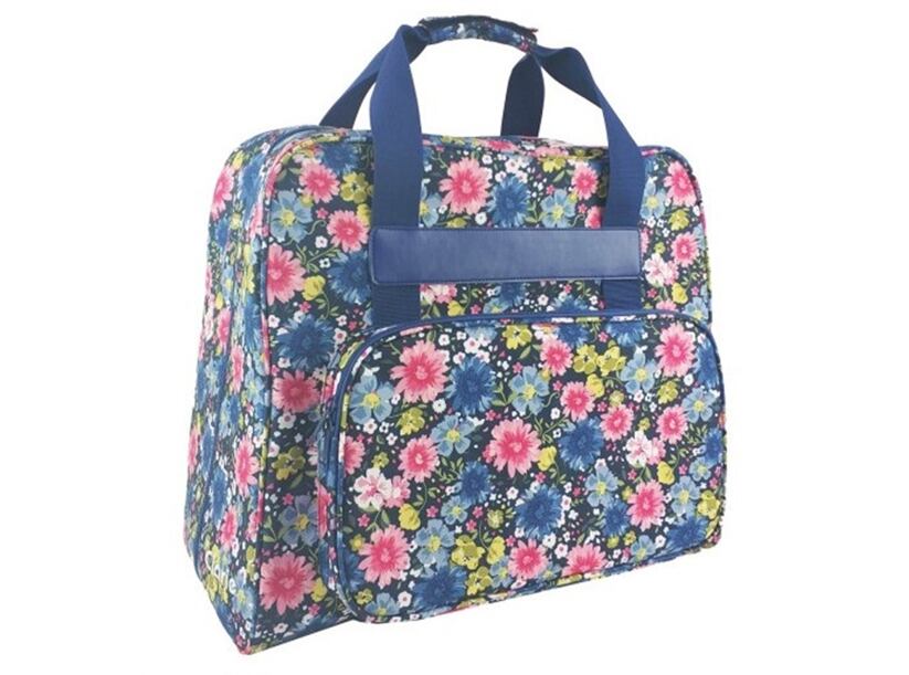 Taška na šijací stroj - kvetinový vzor