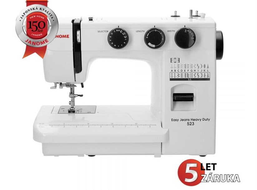 Šijací stroj Janome Easy Jeans Heavy Duty 523