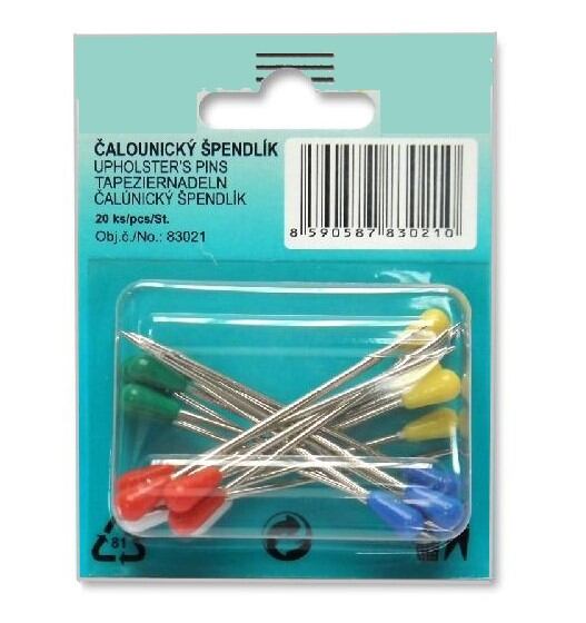 Čalúnické špendlíky 1,4x62mm (20ks)