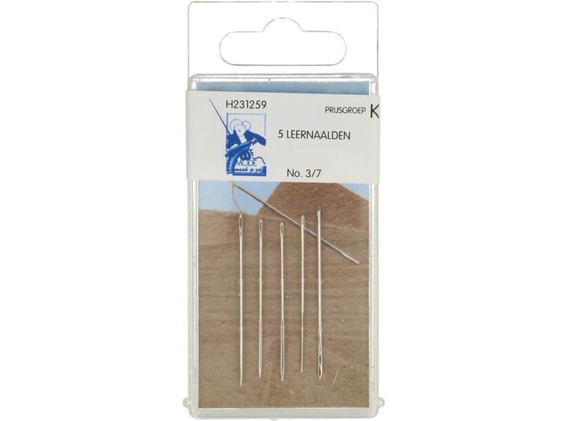 Ihly na ručné šitie - na koži (5ks)