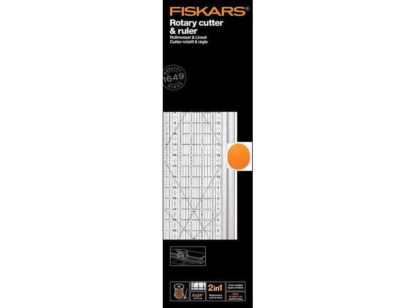 Rezačka na látku (Ø 45mm) s merítkom 6x24" FISKARS