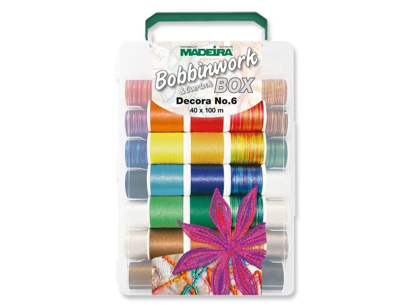 Vyšívacie nite Madeira Bobbinwork box (40x100m)
