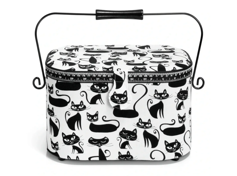 Kazeta - košík na šitie - Cats, vel. L - PRIM