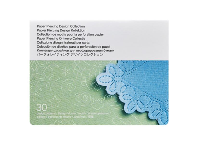 Karta so vzormi na dierkovanie papiera - rezací ploter Brother