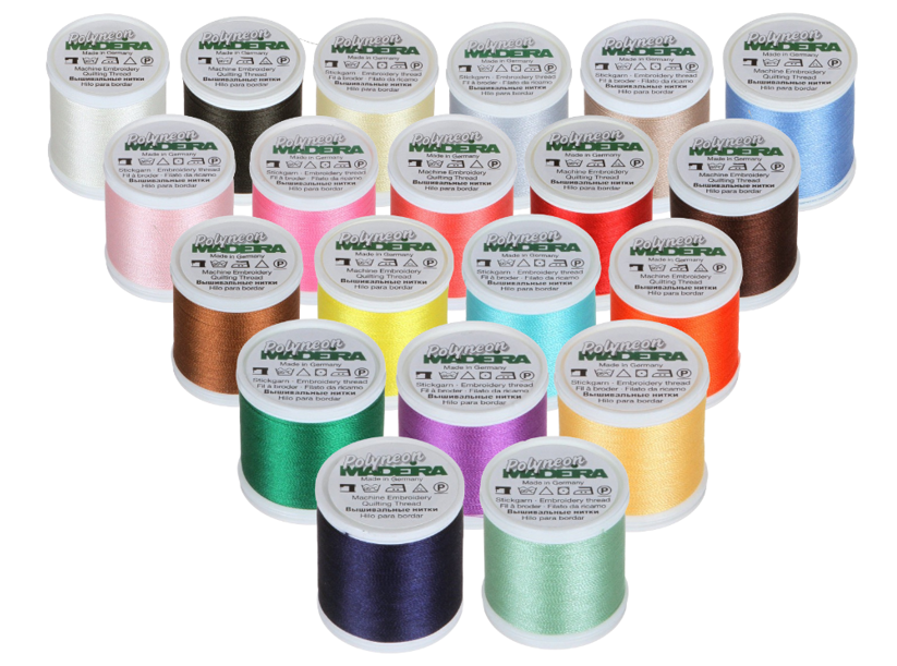 Vyšívacie nite PES Madeira Polyneon (400m)