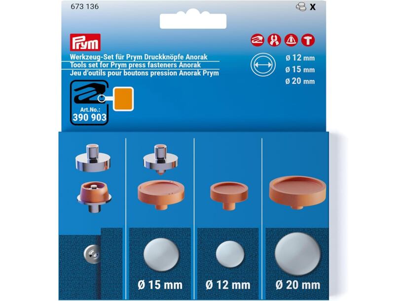 Prípravok pre nitovanie cvokov ANORAK pre Vario Creative Tool - PRYM