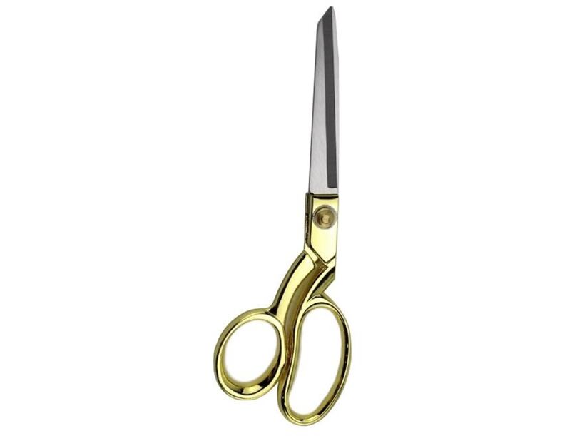 Krajčírske nožnice celokovové zlaté (21,5cm)