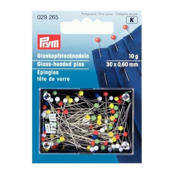 Špendlíky farebné 30mm (10g) - PRYM