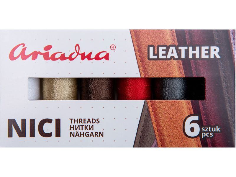 Súprava nití na koži Ariadna Talia (6x120m) - Leather