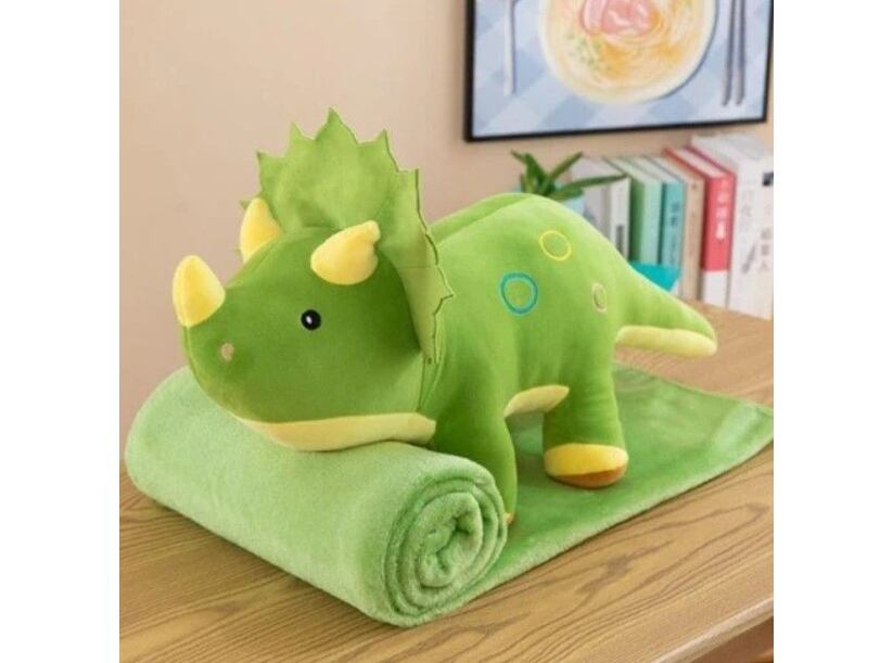 Plyšový DINOSAURUS - Vankúš a deka 2v1