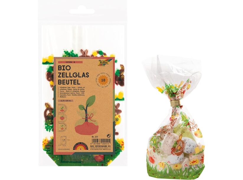 Celofánové vrecká veľkonočné (115x190mm) 10ks