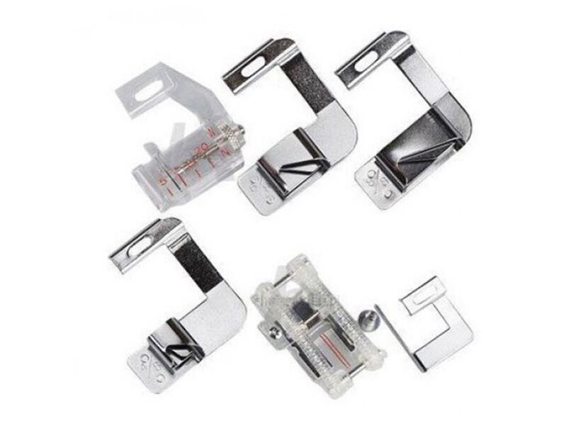 Pätka a zostava zakladačov a vodičov na všívanie paspule - Janome rot.