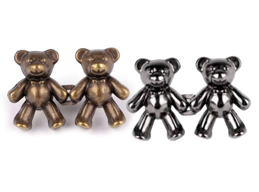 Ozdobné zapínanie - skracovač bez šitia - medvedíky