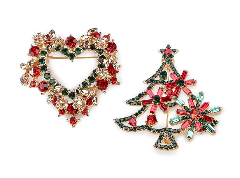 Elegantná brošňa s kamienkami