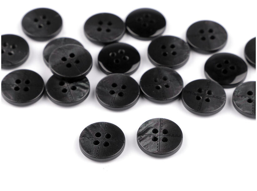 Knoflík oblekový s prošitím 24" (20ks)